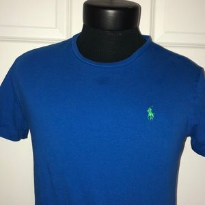 MEN’s S RALPH LAUREN BLUE AND GREEN COTTON Tee